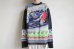画像11: WATARU TOMINAGA       polyester knit sweater・black red (11)