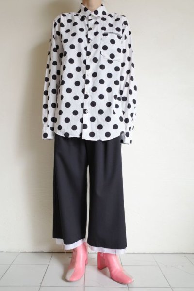 画像11: PEEL&LIFT        polkadot pinned collar shirt ドットプリントシャツ