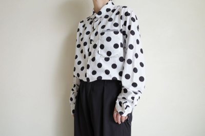 画像15: PEEL&LIFT        polkadot pinned collar shirt ドットプリントシャツ