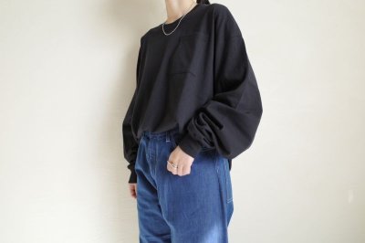 画像14: RELAX FIT       リラックスフィット ”POCKET LONGSLEEVE T－SHIRT”・ブラック