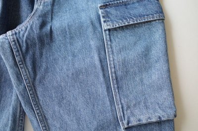 画像6: RELAX FIT       リラックスフィット ”HANDSFREE DENIM PT washed”・ユーズドブルー