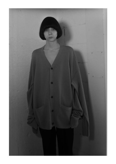 画像3: stein       OVERSIZED FOUR SLEEVES KNIT CARDIGAN・GREIGE