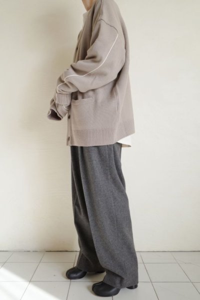 画像13: stein       OVERSIZED FOUR SLEEVES KNIT CARDIGAN・GREIGE