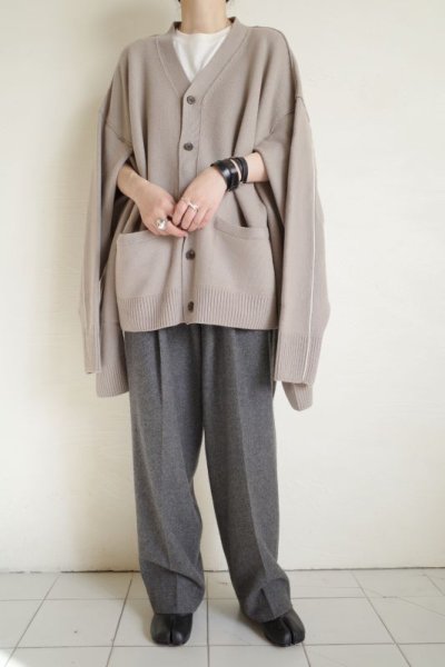 画像11: stein       OVERSIZED FOUR SLEEVES KNIT CARDIGAN・GREIGE
