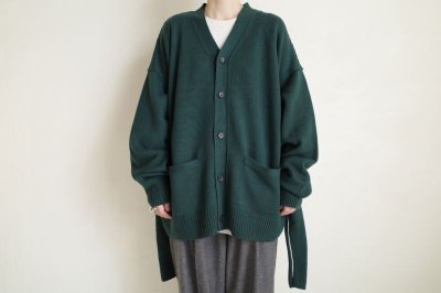 画像2: stein       OVERSIZED FOUR SLEEVES KNIT CARDIGAN・GREEN