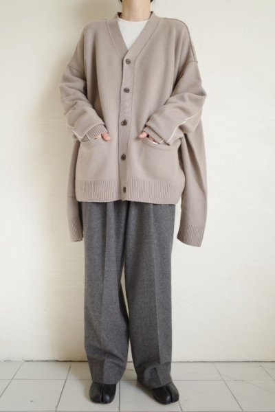 画像8: stein       OVERSIZED FOUR SLEEVES KNIT CARDIGAN・GREIGE
