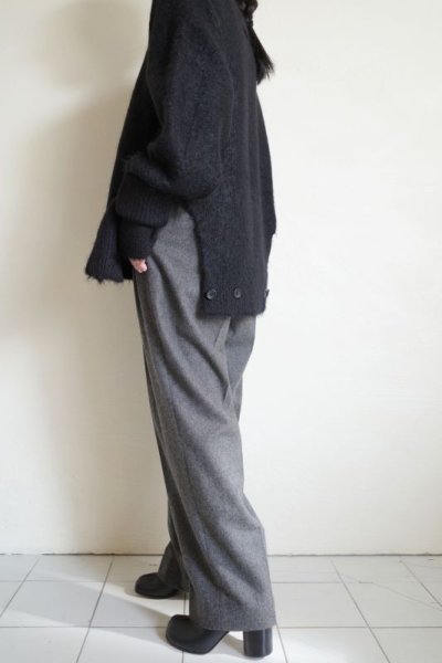 画像10: stein       BI COLOR RIB SUPER KID MOHAIR LS・BLACK