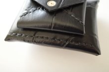 他の写真3: ebagos  エバゴス　　ワニカタオシWフウトウ型財布・ブラック
