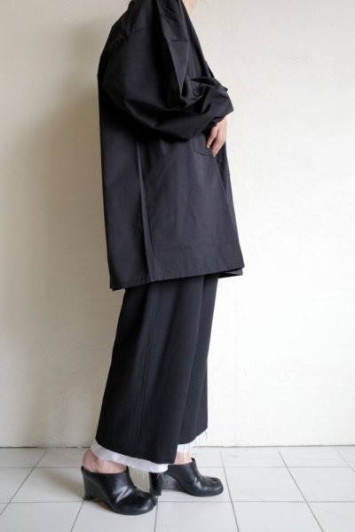 画像15: black means　 ×寅壱 鯉口SHIRT・BLACK