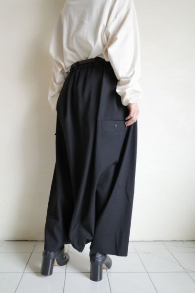 画像7: Dulcamara　　　　　　よそいきワイドサルエルパンツ・ブラック
