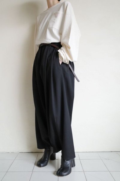 画像5: Dulcamara　　　　　　よそいきワイドサルエルパンツ・ブラック