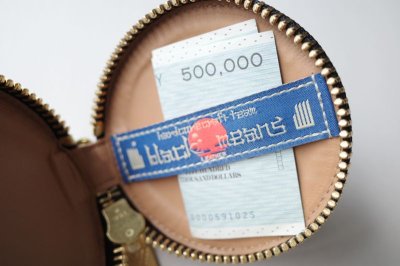 画像4: black means　 刺繍レザーポーチ・ブルー