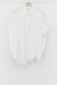 sulvam       サルバム ”women shoulder open shirt”ショルダーオープンシャツ・ホワイト