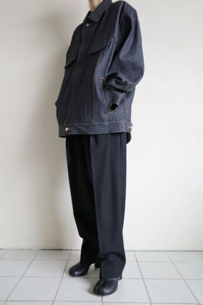 画像8: stein       CASHMERE DENIM FLY FRONT JACKET