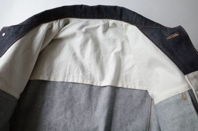 画像18: stein       CASHMERE DENIM FLY FRONT JACKET