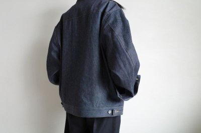 画像13: stein       CASHMERE DENIM FLY FRONT JACKET