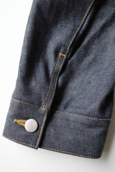 画像16: stein       CASHMERE DENIM FLY FRONT JACKET