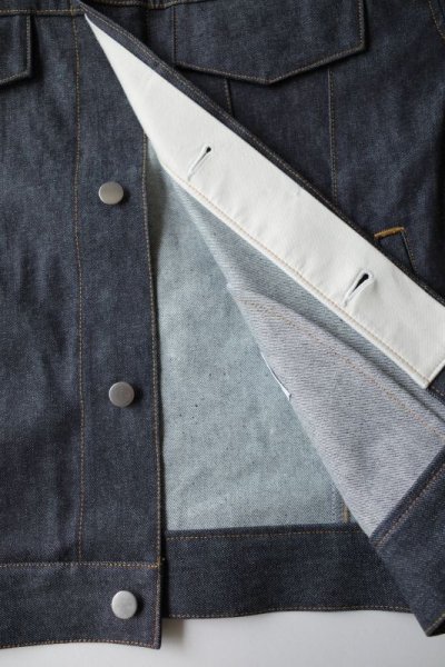 画像14: stein       CASHMERE DENIM FLY FRONT JACKET