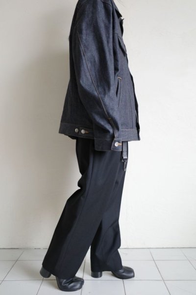 画像9: stein       CASHMERE DENIM FLY FRONT JACKET