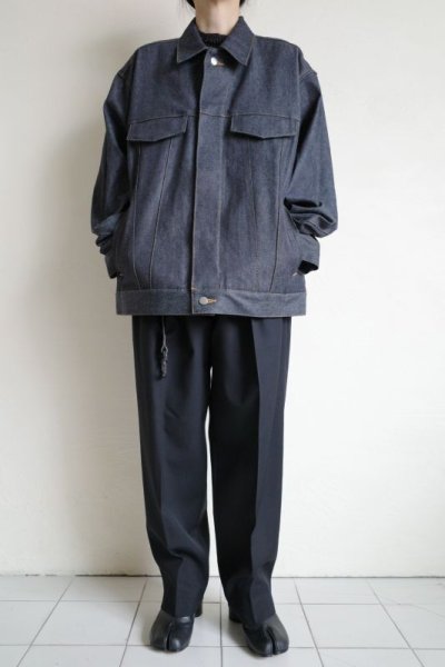 画像7: stein       CASHMERE DENIM FLY FRONT JACKET