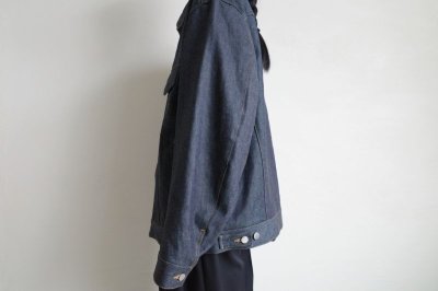 画像5: stein       CASHMERE DENIM FLY FRONT JACKET