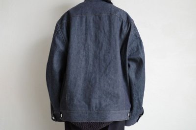 画像6: stein       CASHMERE DENIM FLY FRONT JACKET