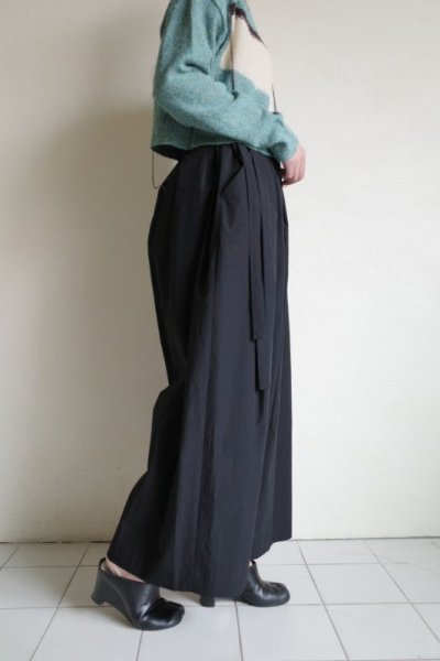 画像6: Dulcamara　　　　　　ボリュームワイドシャツパンツ・ブラック