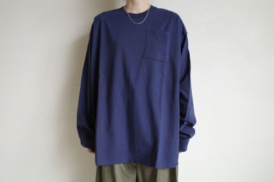 画像3: RELAX FIT       リラックスフィット ”POCKET LONGSLEEVE T－SHIRT”・ネイビー