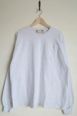 RELAX FIT       リラックスフィット ”POCKET LONGSLEEVE T－SHIRT”・アッシュグレー