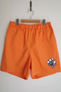 WATARU TOMINAGA       elastic waist shorts・orange