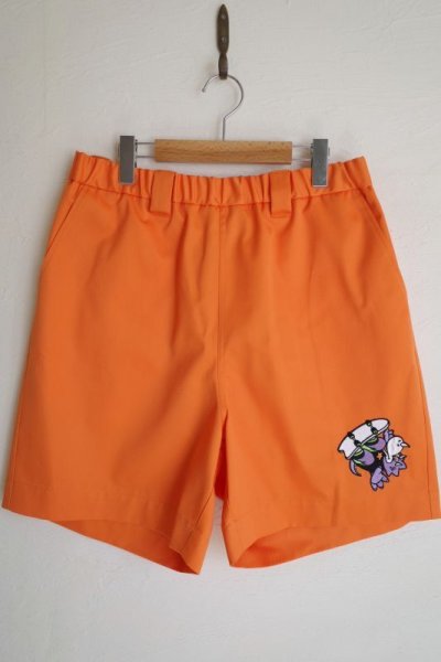 画像1: WATARU TOMINAGA       elastic waist shorts・orange