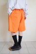 画像11: WATARU TOMINAGA       elastic waist shorts・orange (11)