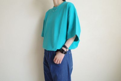 画像12: RELAX FIT       リラックスフィット ”BIG PIQUE Ｔ-SHIRT ”鹿の子Tシャツ・ピーコックグリーン