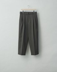 stein       BELTED WIDE STRAIGHT TROUSERS・GREY KHAKI