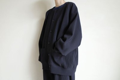 画像12: stein       OVERSIZED GRADATION PLEATS JACKET・DARK NAVY