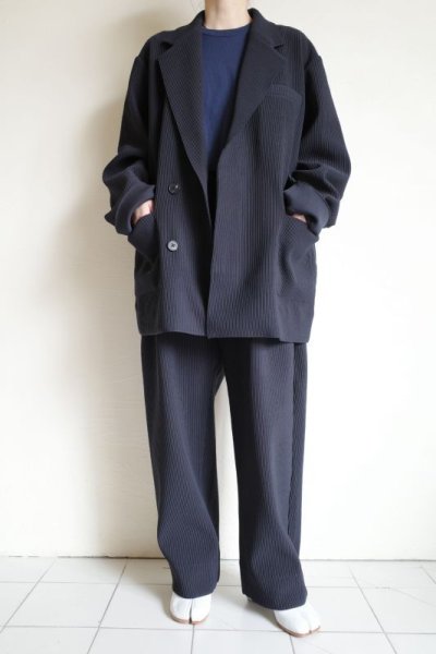 画像15: stein       OVERSIZED GRADATION PLEATS JACKET・DARK NAVY