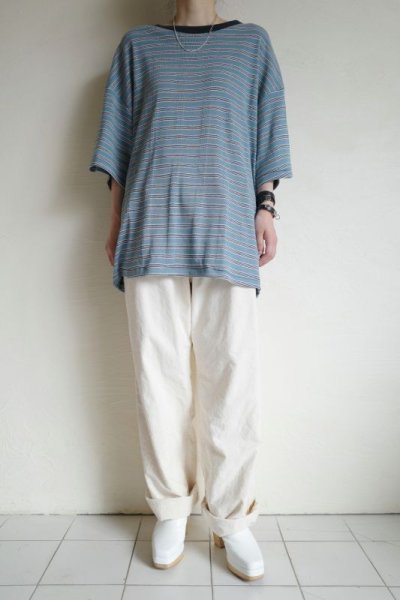 画像9: RELAX FIT       リラックスフィット ”MILLER× RELAXFIT PANEL RIB BORDER TSHIRT”パネルボーダーリブTシャツ