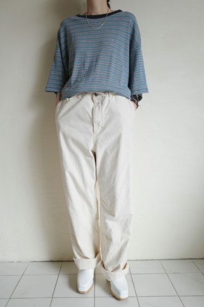 画像13: RELAX FIT       リラックスフィット ”MILLER× RELAXFIT PANEL RIB BORDER TSHIRT”パネルボーダーリブTシャツ