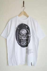 black means　 プリントTシャツ・WHITE