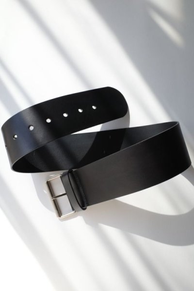 画像1: KOOKY ZOO       クーキーズー JUVENILE LEATHER BELT ・BLACK