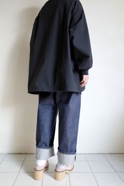 画像17: UNTRACE       UNTRACE BASIC BOX STRETCH SMOCK L/S・BLACK