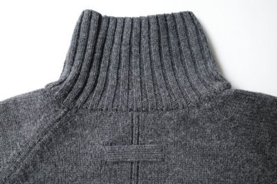 画像4: stein       EX FINE LAMBS LOOSE HIGH NECK KNIT LS・CHARCOAL