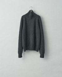 stein       EX FINE LAMBS LOOSE HIGH NECK KNIT LS・CHARCOAL