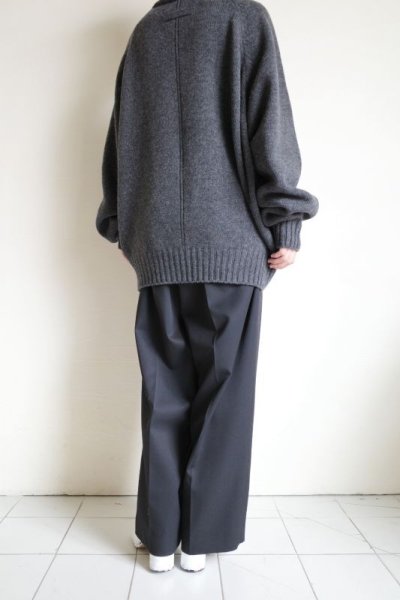 画像12: stein       EX FINE LAMBS LOOSE HIGH NECK KNIT LS・CHARCOAL