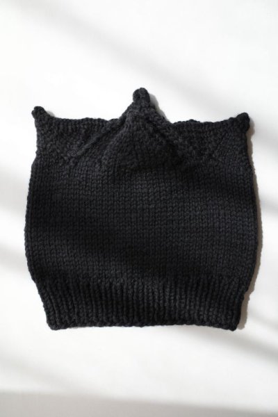 画像1: WATARU TOMINAGA       tsuno knit beanie・black
