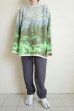 画像12: WATARU TOMINAGA       landscape jaquard knit sweater・neon green