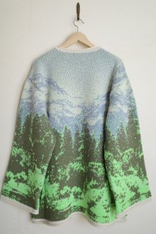 他の写真1: WATARU TOMINAGA       landscape jaquard knit sweater・neon green