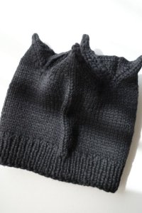 WATARU TOMINAGA       tsuno knit beanie・black