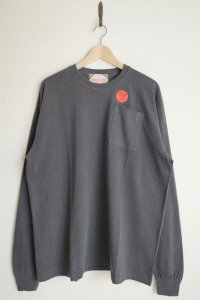 RELAX FIT       リラックスフィット ”FADE POCKET LONGSLEEVE T－SHIRT”・フェードブラック