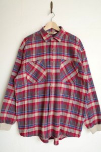 RELAX FIT       リラックスフィット ”MACRIB Flannel shirt”ネルシャツ・ネイビーチェック